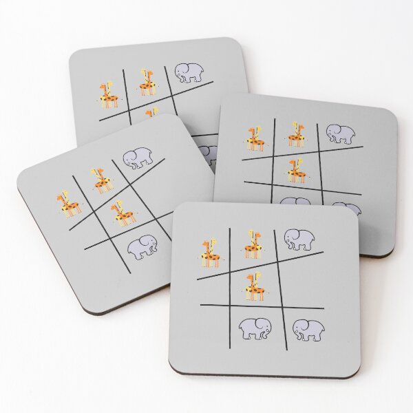 Item preview, Elephant & Giraffe Tick Tack Toe designed and sold by Mrspink16.