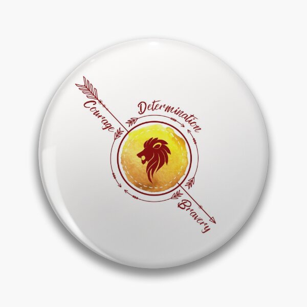 Item preview,  Red and Golden Lion Courage, Determination, Bravery designed and sold by AlexWolfDesigns.