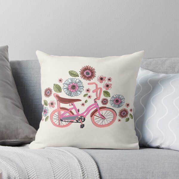 Item preview, Hippie Banana Bike 1970s Floral- Pink designed and sold by AmyJCreative.
