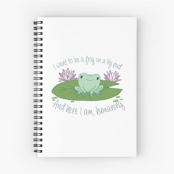 Item preview, I want to be a frog on a lily pad, and here I am, humaning  designed and sold by Petra Vitéz.