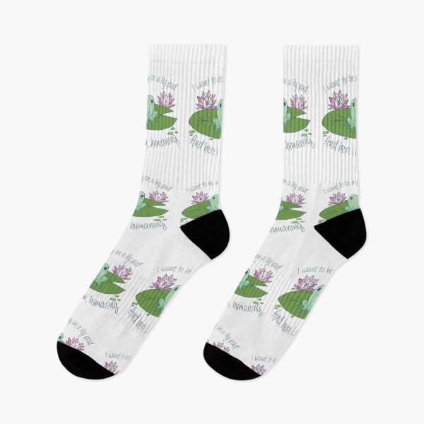 Item preview, I want to be a frog on a lily pad, and here I am, humaning  designed and sold by Petra Vitéz.
