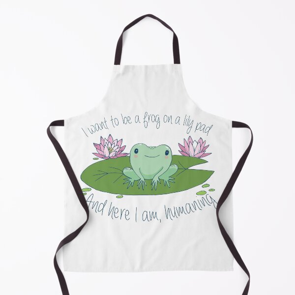 Item preview, I want to be a frog on a lily pad, and here I am, humaning designed and sold by Petra Vitéz.