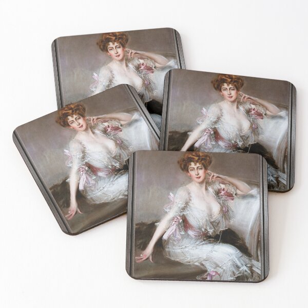 Item preview, Portrait Of Anna Elizabeth Hansen by Giovanni Boldini Fine Art Old Masters Reproduction designed and sold by Xzendor7 Digital Art Creations.