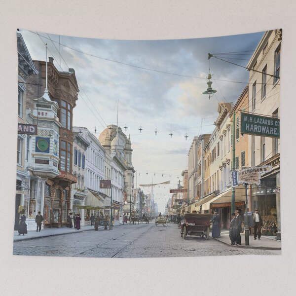 Item preview, King Street, Charleston, SC in the year 1910 designed and sold by Sanna Dullaway.