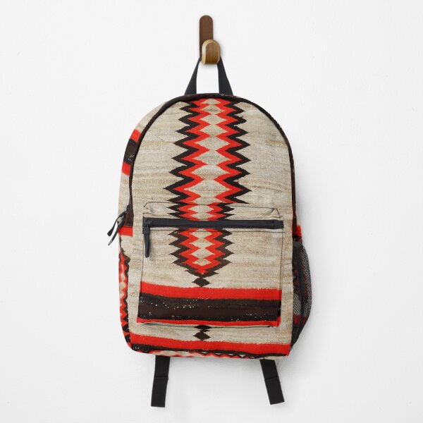 Item preview, Antique Navajo Rug With Chevron Stripes Print designed and sold by Vicky Brago-Mitchell®.