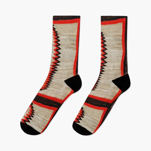 Item preview, Antique Navajo Rug With Chevron Stripes Print designed and sold by Vicky Brago-Mitchell®.