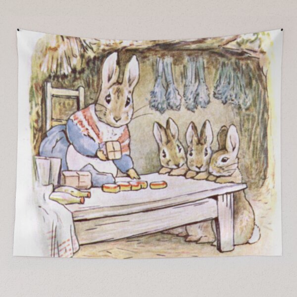 Item preview, Cute Vintage Rabbit: Peter Rabbit and Mother Bunny designed and sold by The Great  Art.