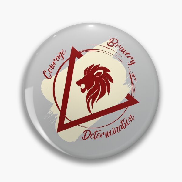 Item preview, Red and Golden Lion Courage, Determination, Bravery 2 designed and sold by AlexWolfDesigns.