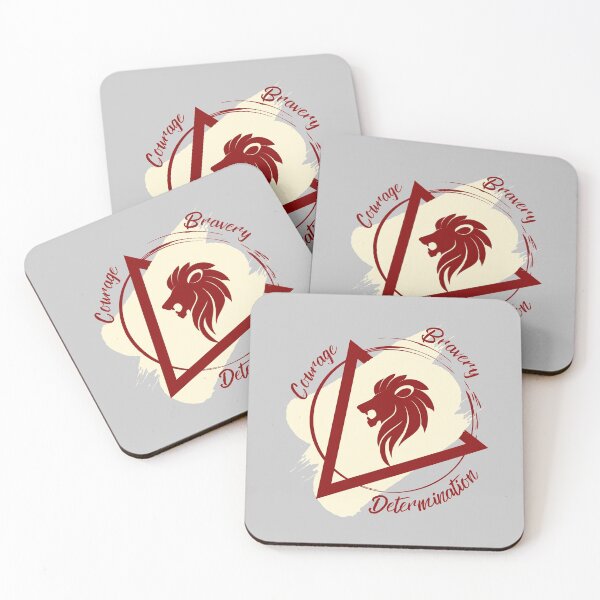 Item preview, Red and Golden Lion Courage, Determination, Bravery 2 designed and sold by AlexWolfDesigns.