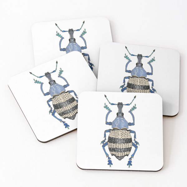 Item preview, Blue Weevil (Eupholus albofasciatus) designed and sold by beetlelady.