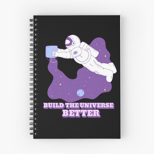 Item preview, Build The Universe Better, Astronaut Painting the Universe designed and sold by SquishStitches.