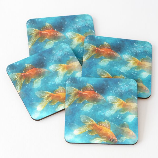 Item preview, Goldfish seamless pattern designed and sold by BorneowithLove.