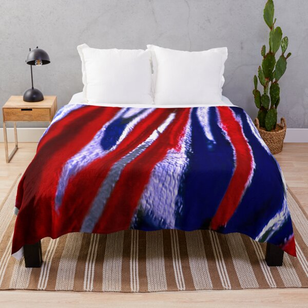 Item preview, Red White and Blue Metallic Abstract Pattern designed and sold by thestuffcompany.