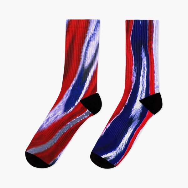 Item preview, Red White and Blue Metallic Abstract Pattern designed and sold by thestuffcompany.