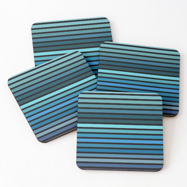 Item preview, Blue Color Palette Stripes designed and sold by Sheila Wenzel Ganny.