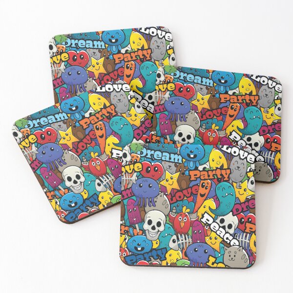 Item preview, Graffiti Characters Seamless Patterns designed and sold by mehdi-bianco.