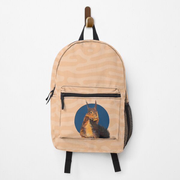 Item preview, Cute squirrell graphic design art on blue circle designed and sold by forziati design.