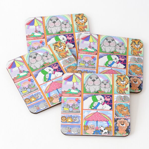Item preview, Set of cute cartoon animals  designed and sold by Shirley cute art .