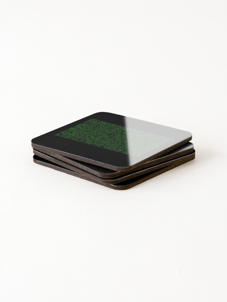 Thumbnail 4 of 5, Coasters (Set of 4), Matrix Code Binary designed and sold by AJs-Apparel.