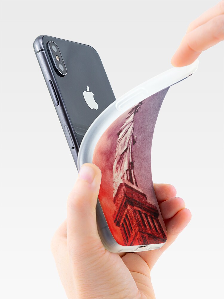 Alternate view of Patriotic Statue of Liberty iPhone Case & Cover