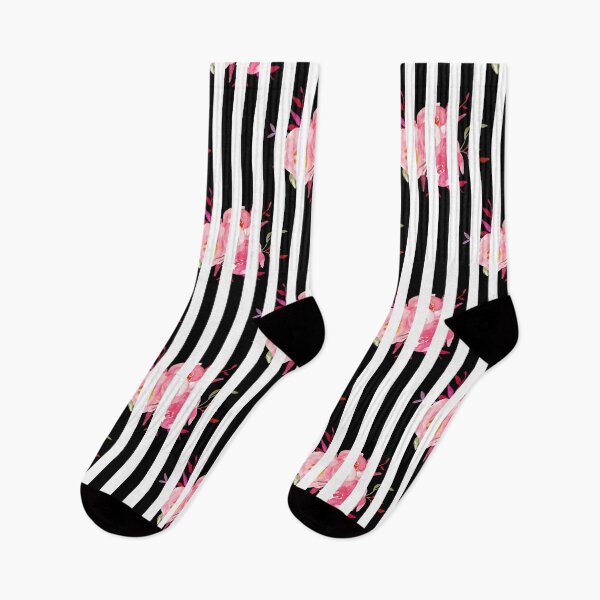 Item preview, PINK FLOWERS, BLACK STRIPES GIRLY COWGIRL designed and sold by wildwhimsical.