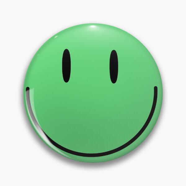 Item preview, bright green happy face designed and sold by DaisySquared.