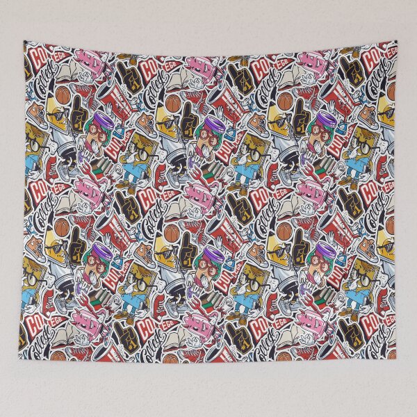 Item preview, Vintage College Colorful Seamless Pattern designed and sold by mehdi-bianco.