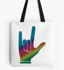 ASL American Sign Language I love you Tote Bag