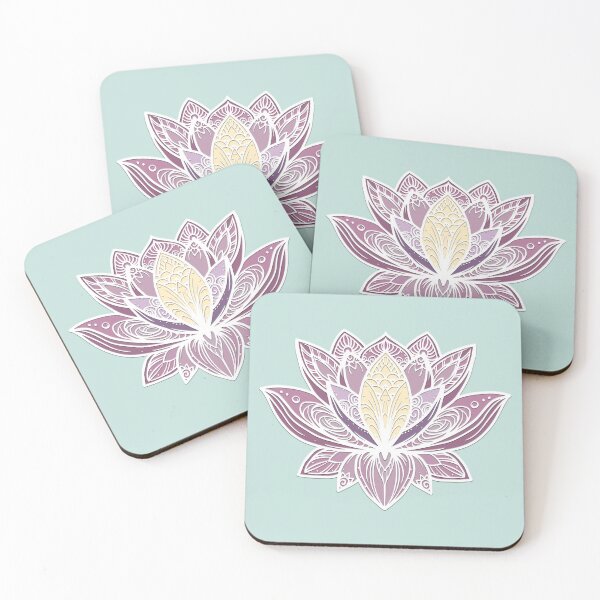 Item preview, Lotus Mandala (Purple, Yellow, and Green) designed and sold by squishyrainbow.
