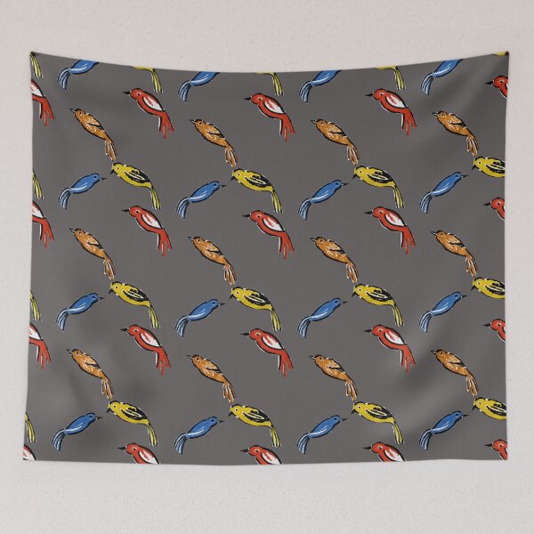 Item preview, Birds over dark gray designed and sold by Andrea  Coto.