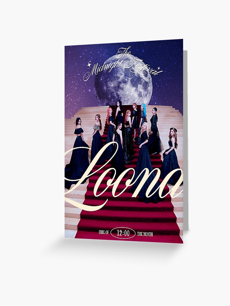 Midnight Festival Loona Design | Greeting Card