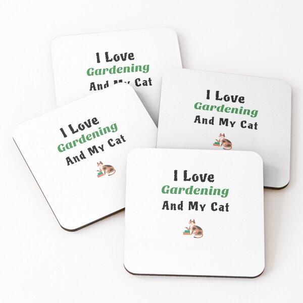 Item preview, I Love Gardening And My Cat designed and sold by TAPDesigns.