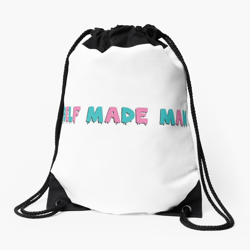 Self Made Man (black shadow) | Drawstring Bag