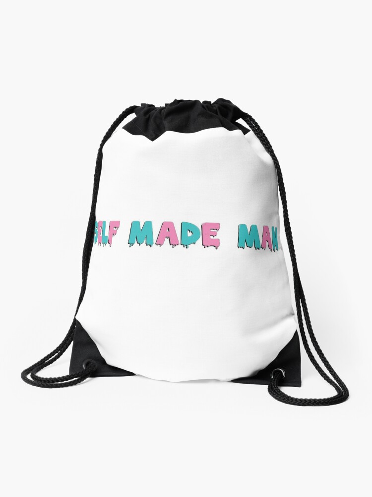 Self Made Man (black shadow) | Drawstring Bag