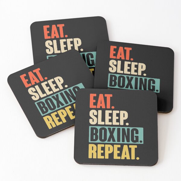 Item preview, Eat Sleep boxing RepeatFunny Retro Vintage boxing Gift designed and sold by SusanHoover.