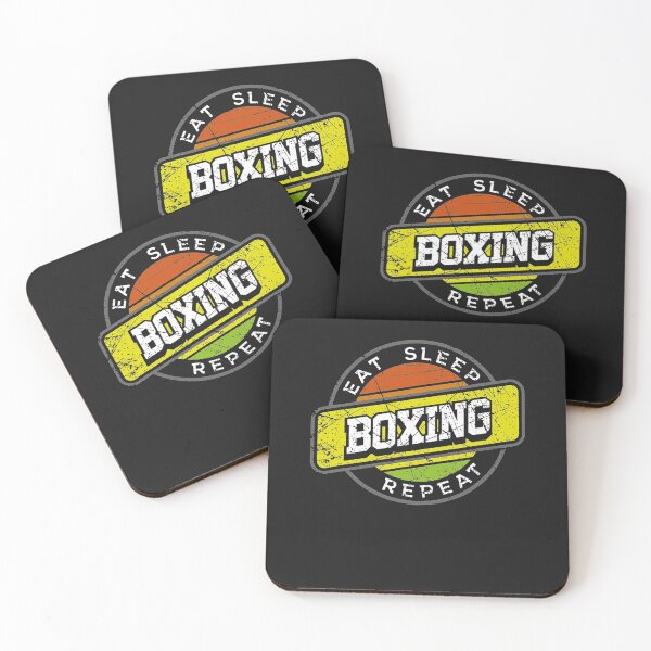 Item preview, Eat Sleep Boxing Repeat Badge Style Design Practice designed and sold by SusanHoover.