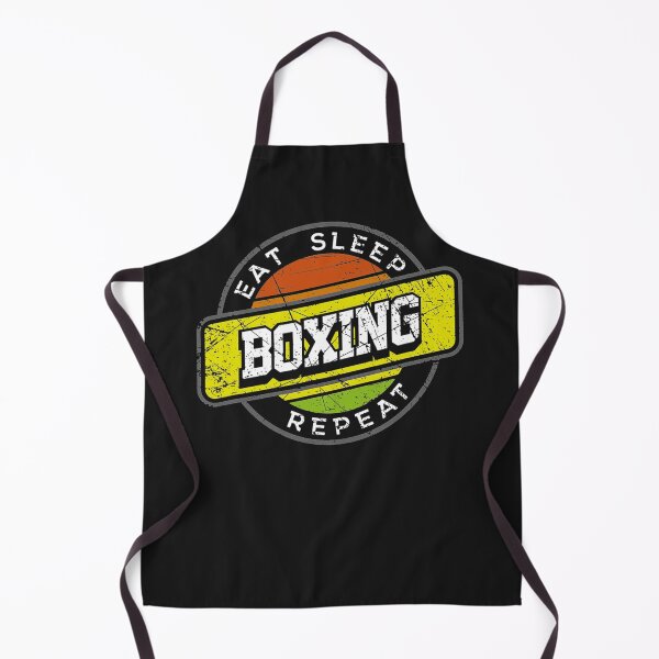 Item preview, Eat Sleep Boxing Repeat Badge Style Design Practice designed and sold by SusanHoover.