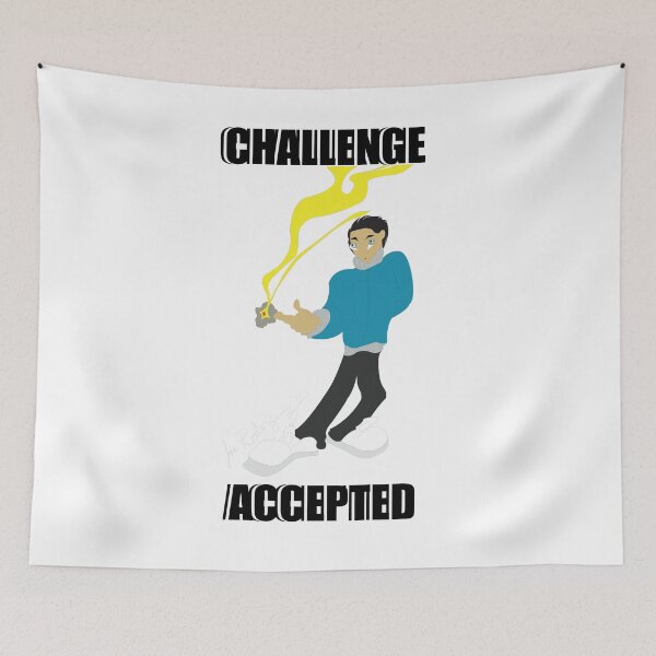 Item preview, CHALLENGE ACCEPTED designed and sold by NicoAndBaz.
