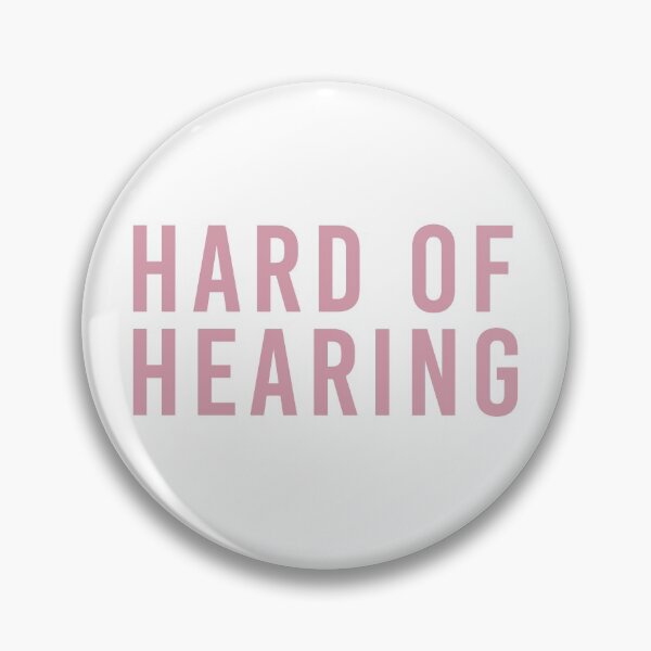 Item preview, Hard of Hearing (Pale Pink on White) designed and sold by alienfolklore.