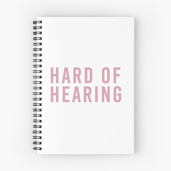 Item preview, Hard of Hearing (Pale Pink on White) designed and sold by alienfolklore.