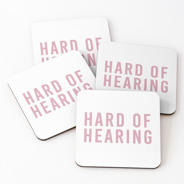 Item preview, Hard of Hearing (Pale Pink on White) designed and sold by alienfolklore.