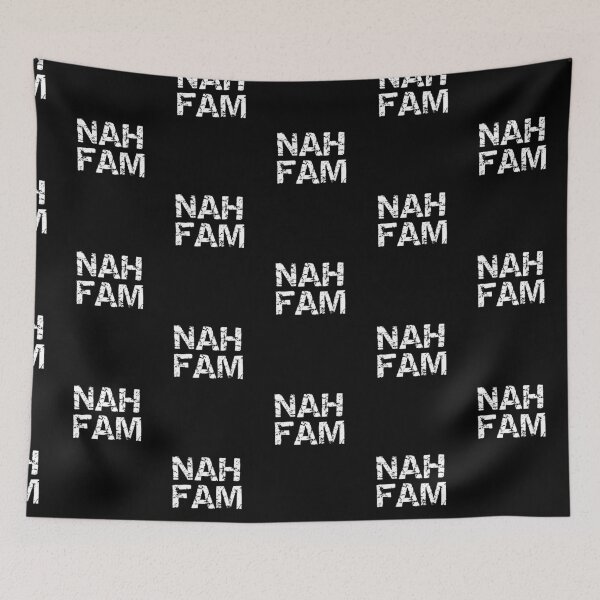 Item preview,  Nah fam london slang phrase white design designed and sold by Captain-Jackson.