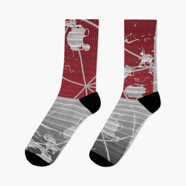 Item preview, Rustic abstract red and gray ombre design designed and sold by BLMcreations.