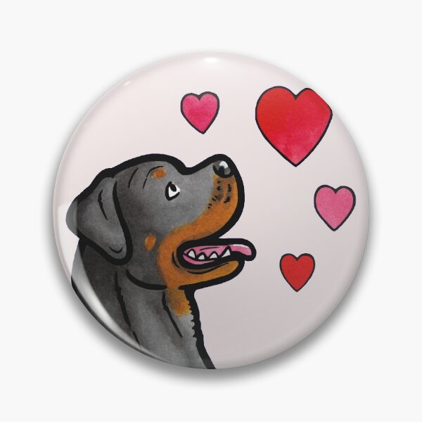 Item preview, Rottweiler love designed and sold by animalartbyjess.