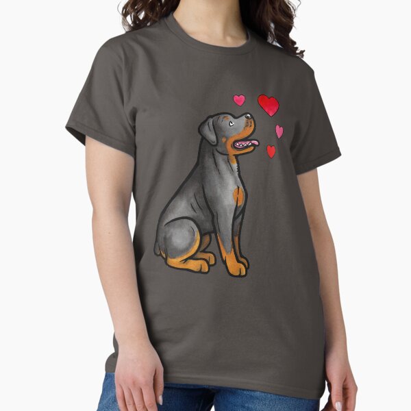 Rottweiler love Classic T-Shirt