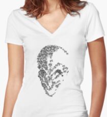 How many have you seen today? | Doctor Who Silents Women's Fitted V-Neck T-Shirt