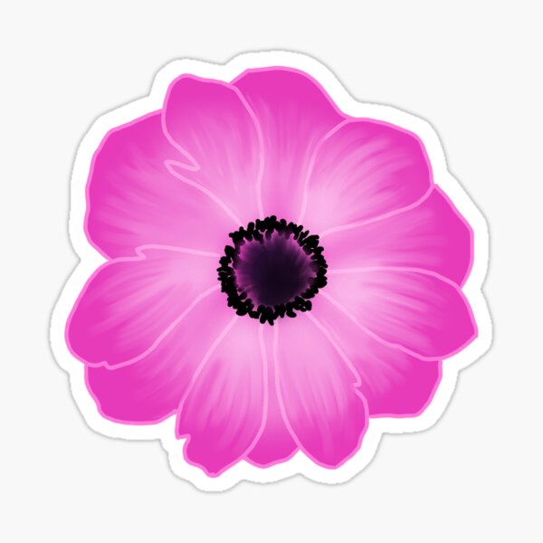 Pink flower Sticker for Sale by gabbyrani