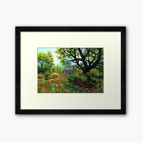 Meadow Cottage , Toussaint, The Witcher 3: Blood and Wine Framed Art Print