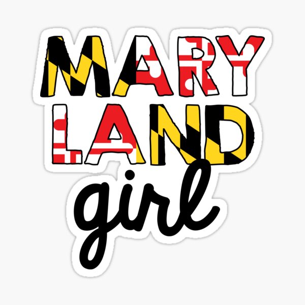 Item preview, Maryland Girl with Flag designed and sold by BitsyCreations.