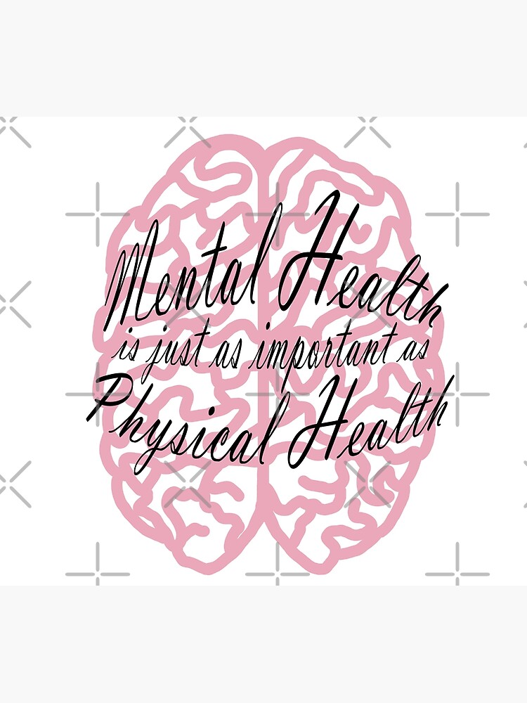 Lámina Metálica La Salud Mental Es Tan Importante Como La Salud Mental De Uniquelyus Redbubble 5142